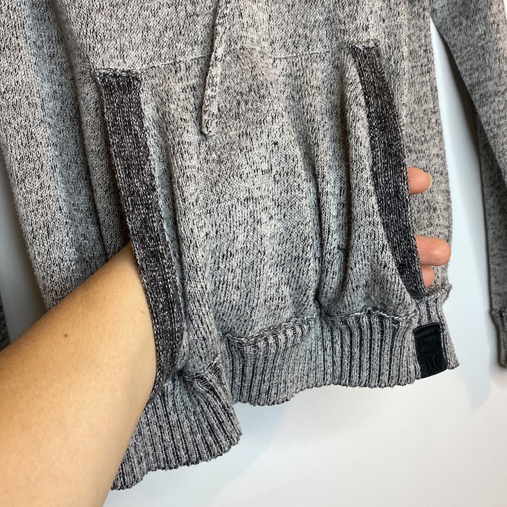 Hurley Gray Hooded knit Sweater - Picture 4 of 7